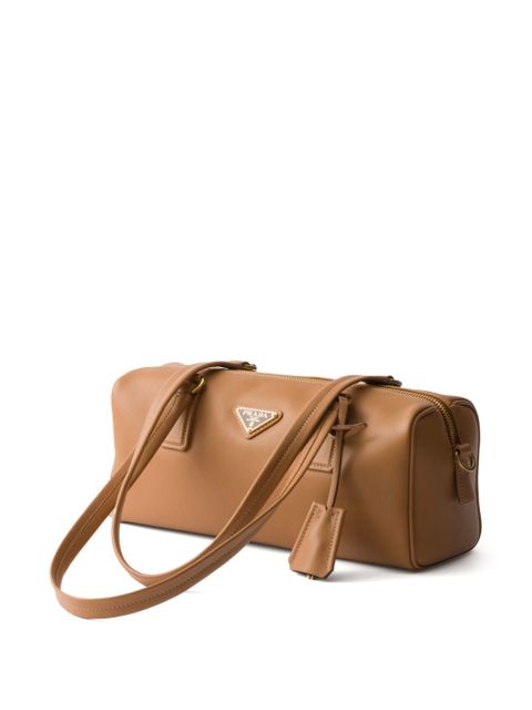 Prada medium leather tote bag - Brown