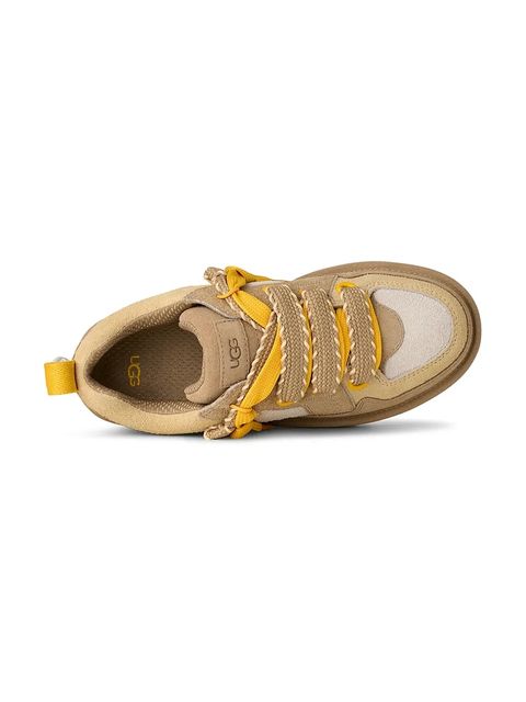 UGG sneakersy zamszowe Lo Lowmel Biarritz damskie kolor beżowy 1172710.MDSD