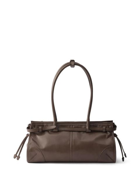 Prada medium bonnie leather tote bag - Brown - zdjęcie produktu nr 2