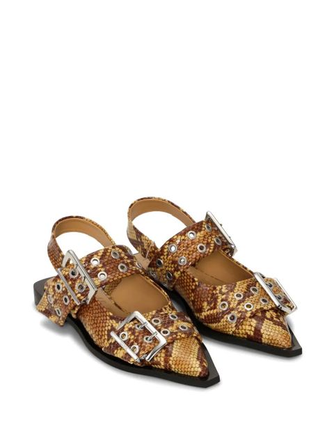 GANNI Feminine ballet lats - Brown - zdjęcie produktu nr 2