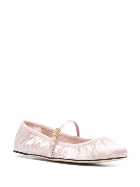 Dolce & Gabbana satin ballet flats - Pink