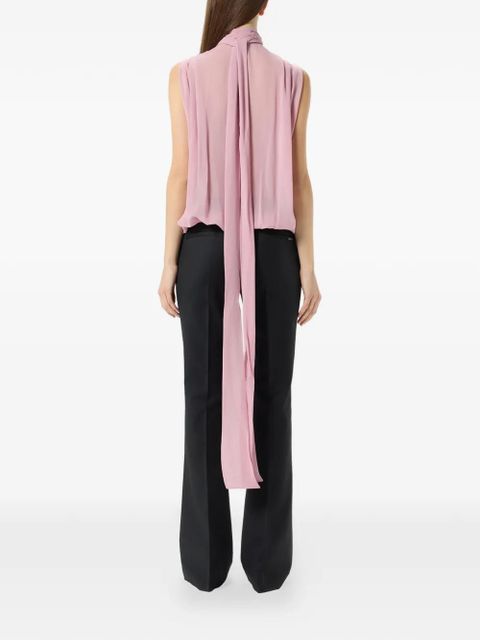 Blumarine scarf-detail wrap blouse - Pink