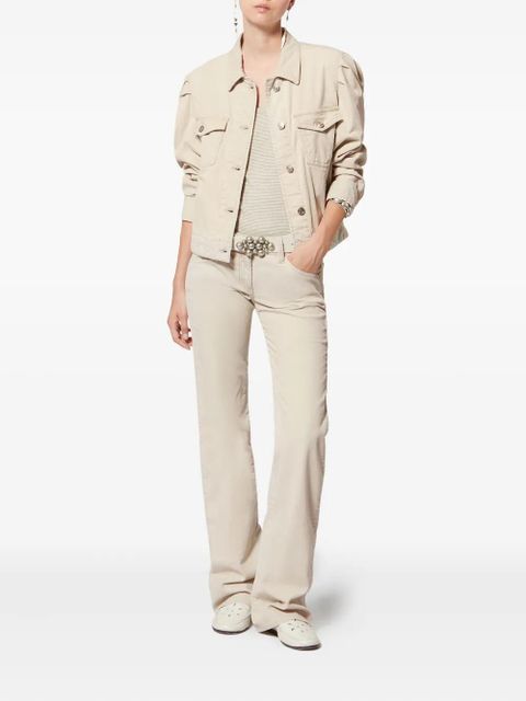 MARANT ÉTOILE Bolineav puffed-sleeve pocket jacket - Neutrals