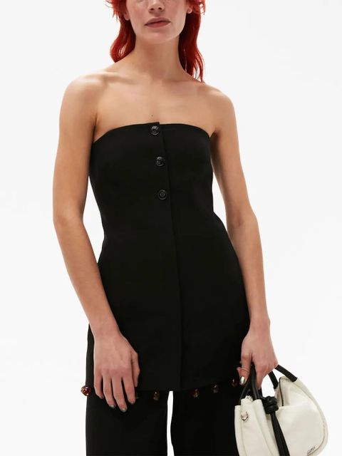 GANNI straight-leg trousers - Black