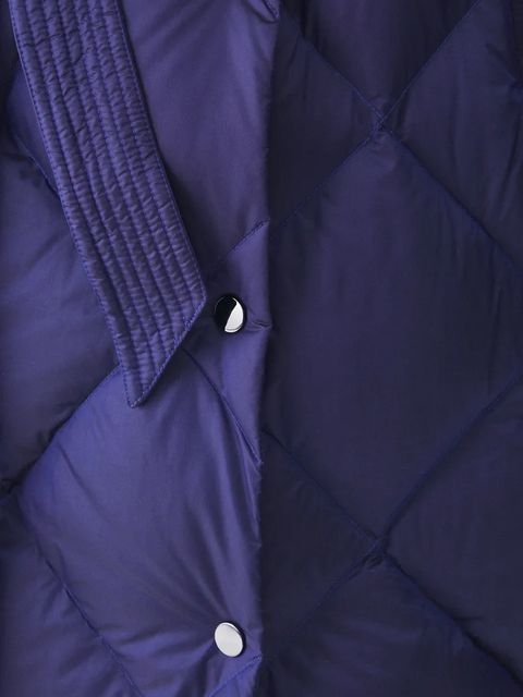 Medicine płaszcz puchowy kolor fioletowy zimowy