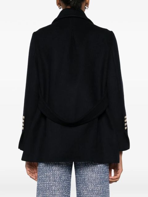 Maje double-breasted coat - Blue