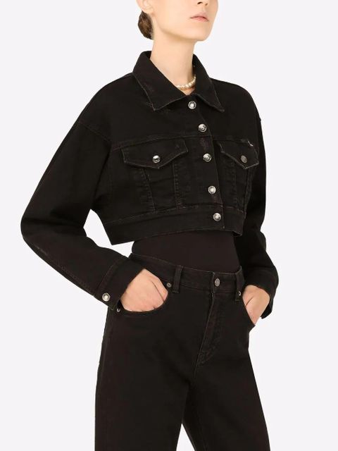 Dolce & Gabbana cropped denim jacket - Black