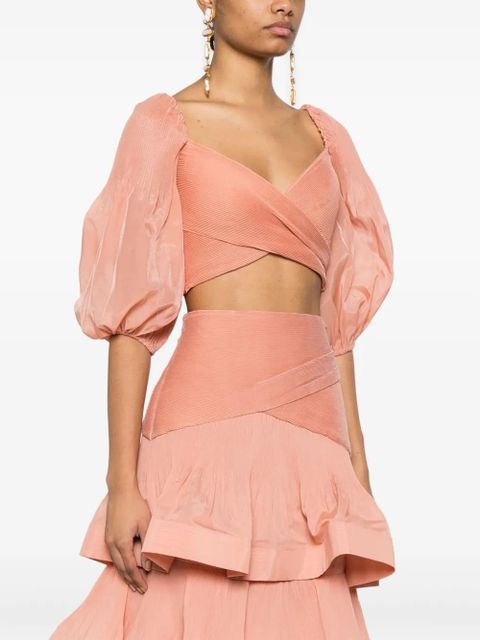 ZIMMERMANN pleated blouse - Orange - zdjęcie produktu nr 2