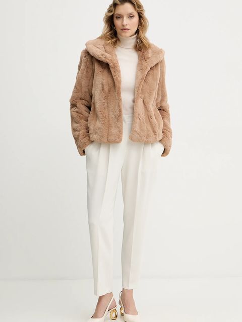 Guess kurtka damska kolor brązowy przejściowa - zdjęcie produktu nr 2