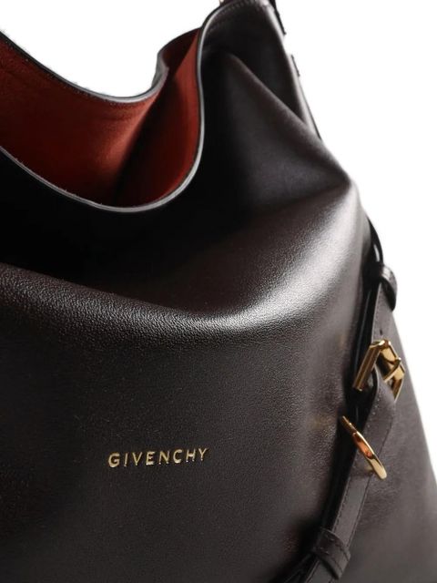 Givenchy buckle strap leather tote bag - Brown