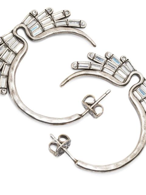 Zadig&Voltaire Rock Over half-hoop earrings - Silver