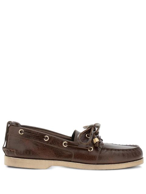 Golden Goose leather lace-up loafers - Brown - zdjęcie produktu nr 1