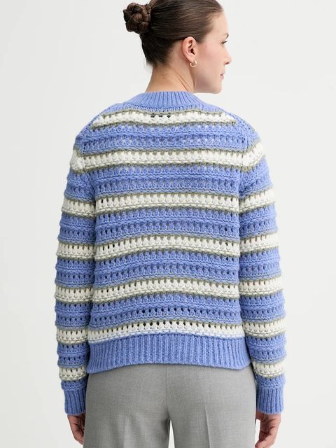 Marc O'Polo kardigan damski kolor niebieski ciepły 5000007308