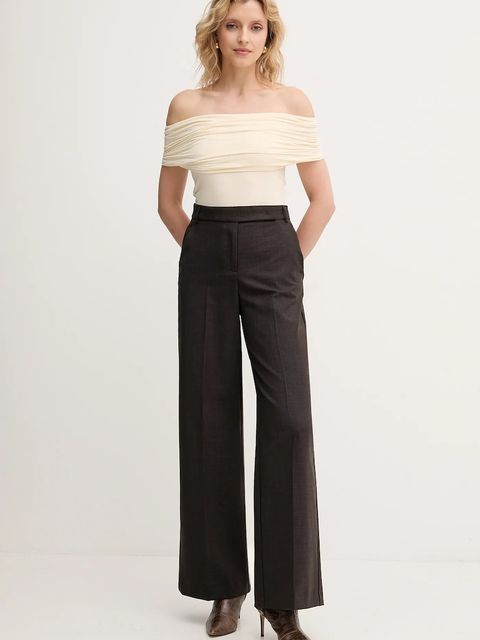 MAX&Co. top damskie kolor beżowy dekolt hiszpański 2526946071200 - zdjęcie produktu nr 2