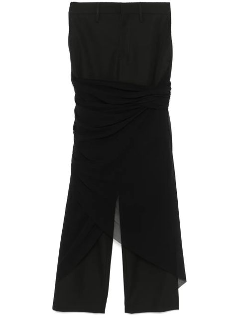 Jean Paul Gaultier layered trousers - Black - zdjęcie produktu nr 1