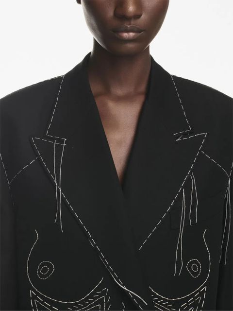 Off-White Runway Body Stitch double-breasted blazer - Black