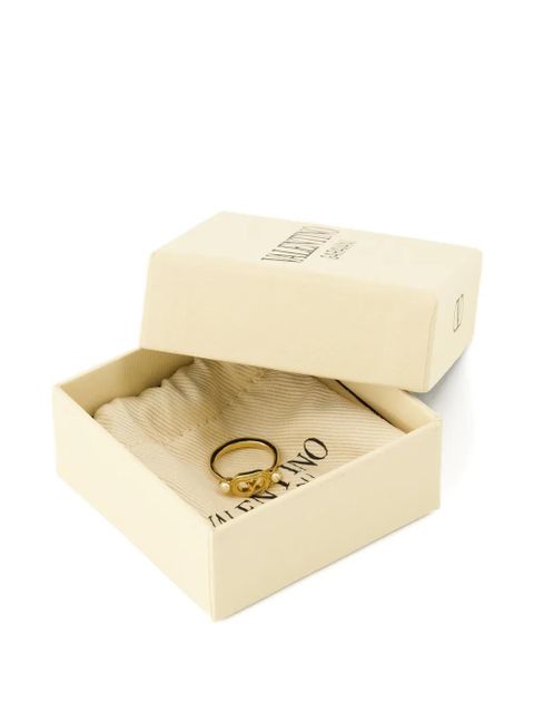 Valentino Garavani vlogo ovalette ring - Gold