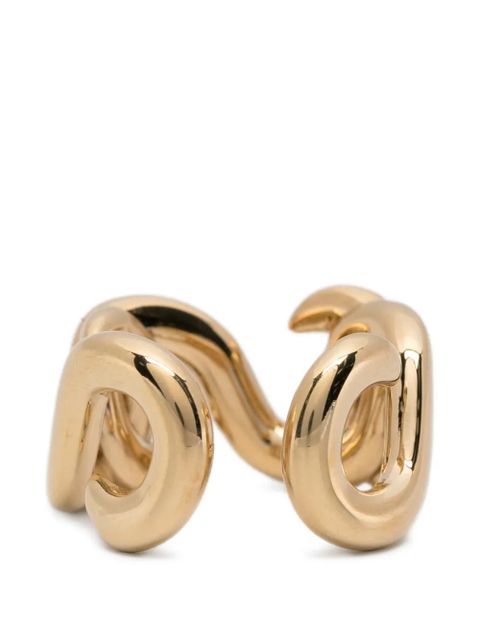 Swarovski Dextera round-cut open ring - Gold