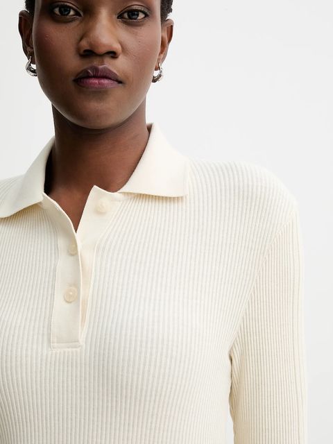 Marc O'Polo longsleeve bawełniany kolor beżowy 509205655001