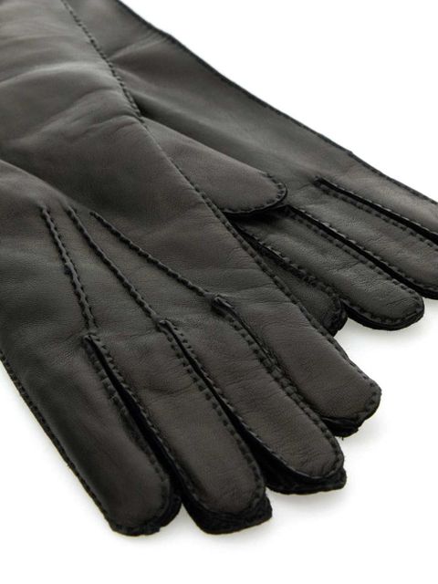 Miu Miu nappa leather gloves - Black - zdjęcie produktu nr 2