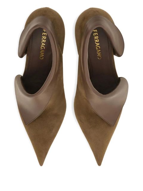 Ferragamo 85mm Eva pumps - Brown