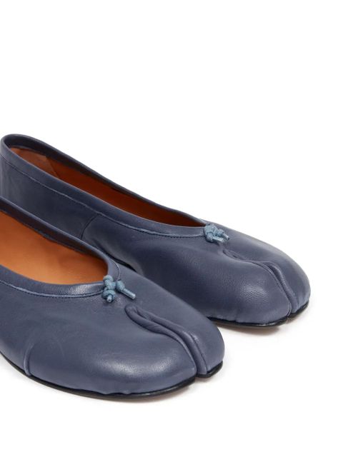 Maison Margiela Tabi New leather ballerina shoes - Blue