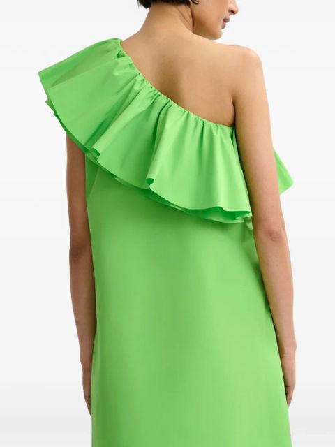 Essentiel Antwerp ruffle one-shoulder mini dress - Green