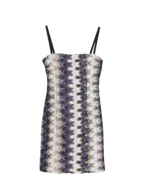 Missoni chevron mini dress - Neutrals - zdjęcie produktu nr 1