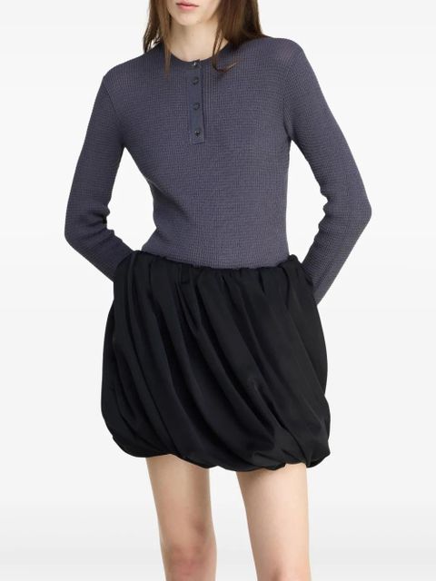 JW Anderson rolled-hem mini skirt - Black