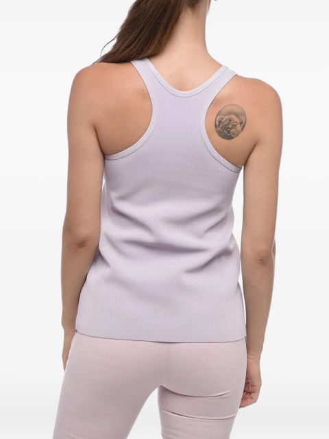Jil Sander embossed racerback top - Purple