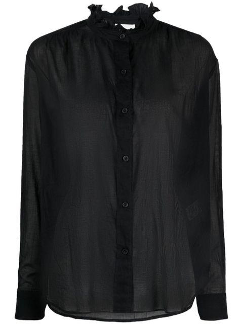 MARANT ÉTOILE Gamble organic cotton shirt - Black - zdjęcie produktu nr 1