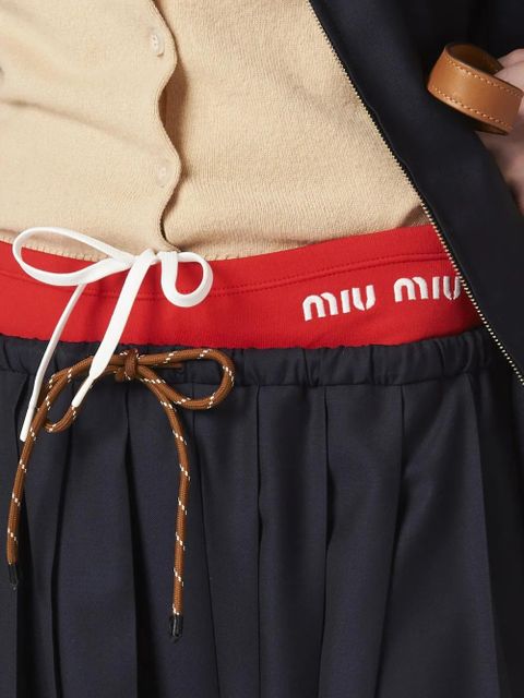 Miu Miu pleated midi skirt - Blue