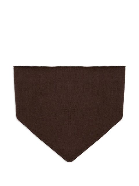 Yves Salomon cashmere knit bandana - Brown - zdjęcie produktu nr 1