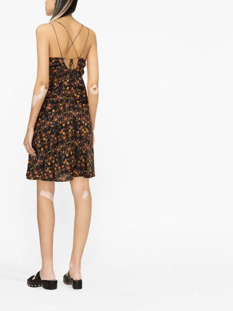 ISABEL MARANT floral-print ruched dress - Black - zdjęcie produktu nr 2