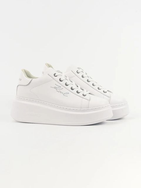 Karl Lagerfeld sneakersy skórzane ANAKAPRI damskie kolor biały KL63518A - zdjęcie produktu nr 2