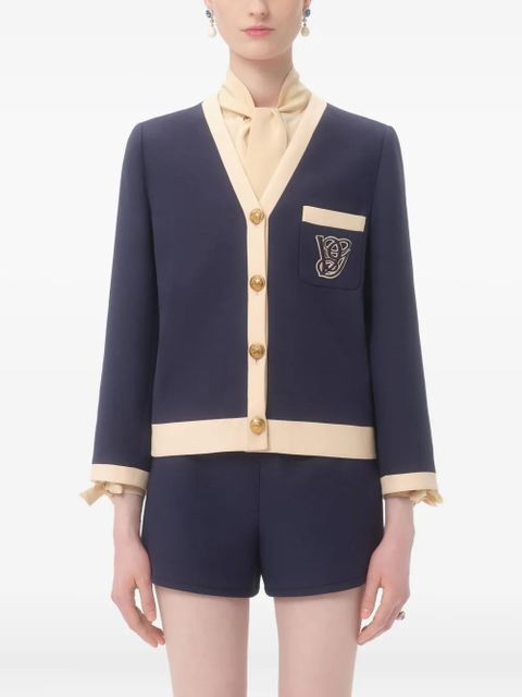 Valentino Garavani two-tone jacket - Blue