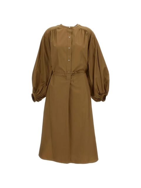 LouLou de Saison balloon-sleeved midi dress - Brown - zdjęcie produktu nr 1