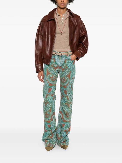ETRO paisley-print straight-leg jeans - Blue - zdjęcie produktu nr 2
