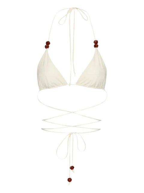 Magda Butrym beaded bikini - Neutrals - zdjęcie produktu nr 1