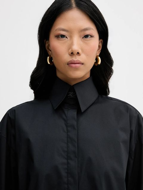 Karl Lagerfeld sukienka kolor czarny mini oversize B1W13052