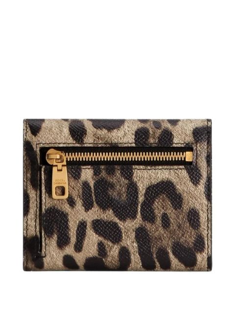 Dolce & Gabbana leopard-print zip wallet - Brown - zdjęcie produktu nr 2