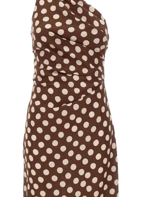 Faithfull the Brand Simona polka-dot maxi dress - Brown