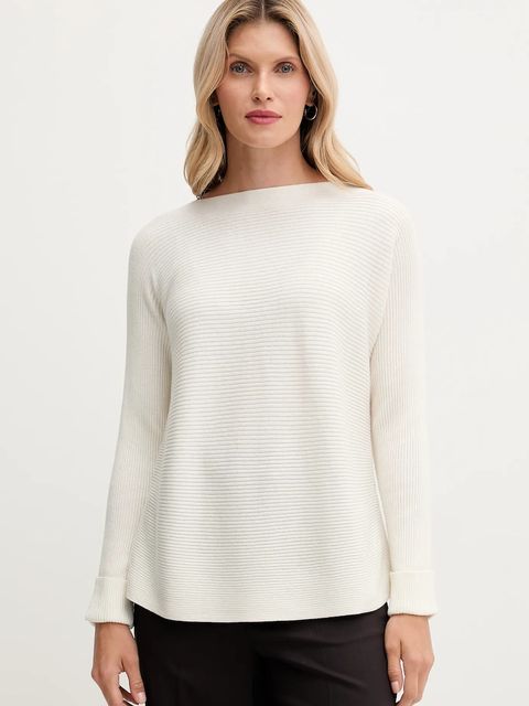 United Colors of Benetton sweter z dodatkiem wełny damski kolor beżowy 1Y6SD10CH - zdjęcie produktu nr 1