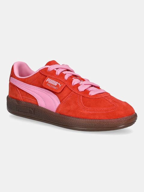 Puma sneakersy zamszowe Palermo Cobalt Glaze kolor czerwony 396463 - zdjęcie produktu nr 1