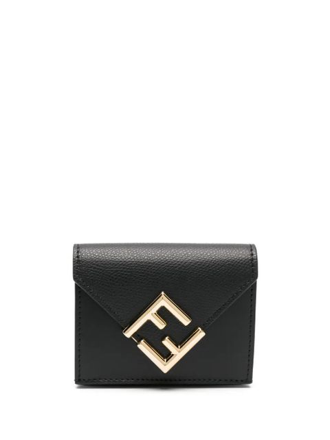 FENDI FF logo-plaque tri-fold wallet - Black - zdjęcie produktu nr 1