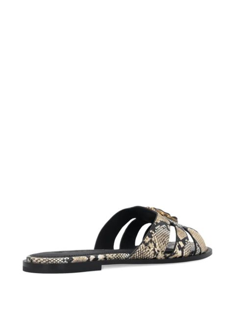 PINKO Love Birds snakeskin-effect sandals - Neutrals - zdjęcie produktu nr 2
