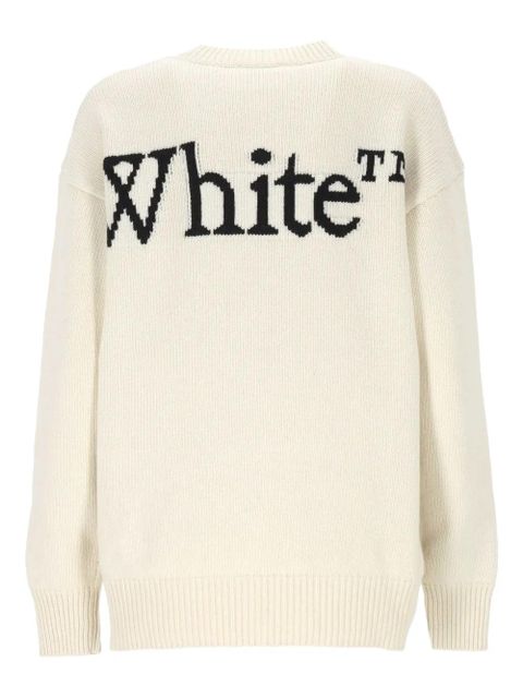 Off-White logo-intarsia wool sweater - zdjęcie produktu nr 2