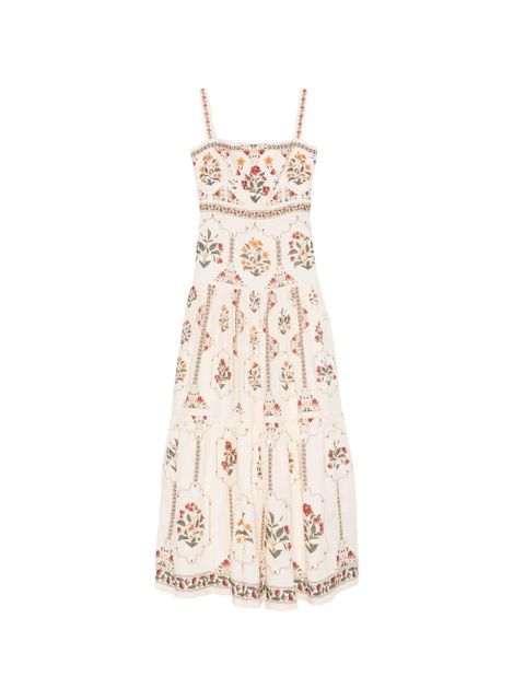 Agua By Agua Bendita Lima floral maxi dress - Neutrals