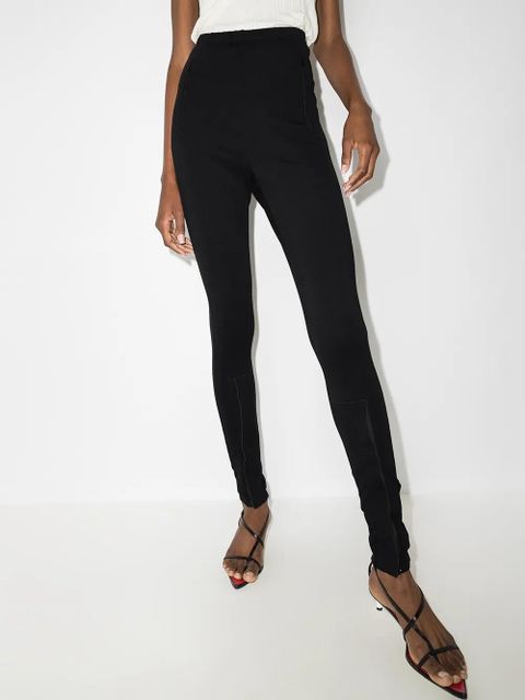 WARDROBE.NYC x Browns 50 zip cuff leggings - Black