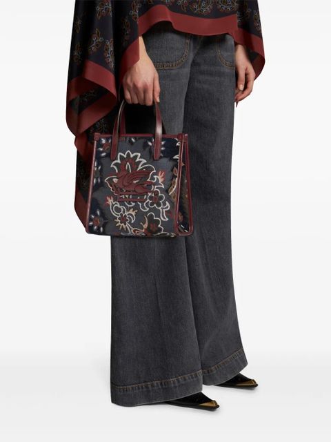 ETRO small jacquard Love Trotter bag - Red - zdjęcie produktu nr 2